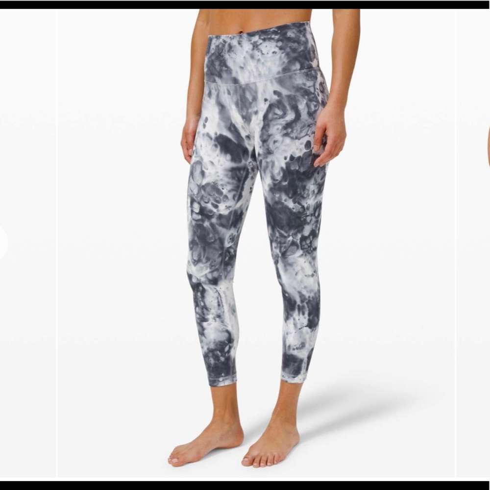 Lululemon Wunder Under Marble dye Leggings